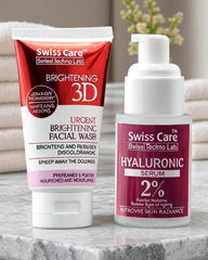 Radiant Reboot Duo | Brightening Face Wash & Hyaluronic Serum – Swiss Care
